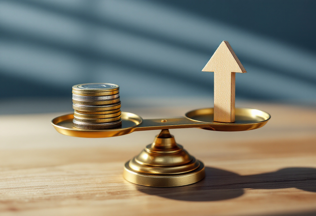 Balance comparant épargne et investissement boursier